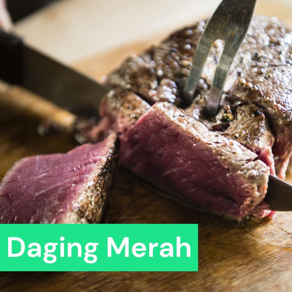 elakkan daging merah ubat gout